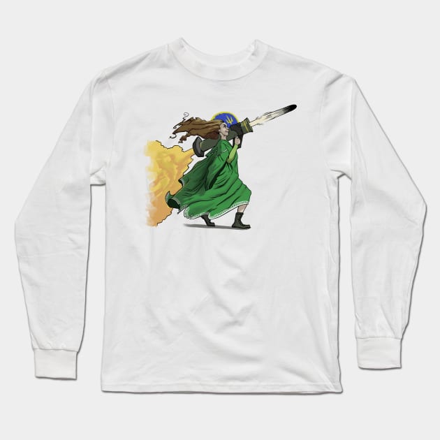 St. Javelin, Protector of Ukraine Long Sleeve T-Shirt by guest34wpqy34vk128y9o58do